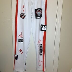 KLEEP Graphic Streetwear Drawstring Joggers 1XL